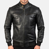 Jaxon Mens Leather Bomber Jacket