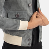 Lena Leather Bomber Jacket for Women