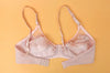 Saffron - Non Padded Embroidered Mesh Bra