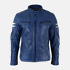 Magnus Mens Real Leather Bomber Jacket