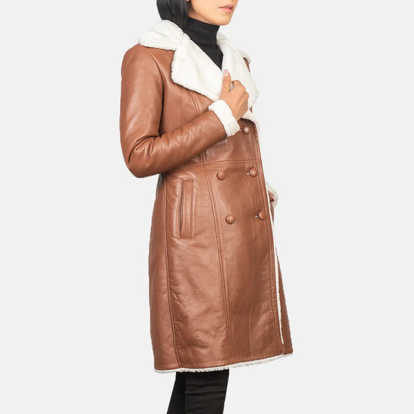 City Scape Trench leather Coats