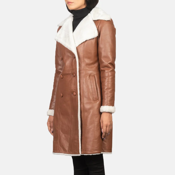 City Scape Trench leather Coats
