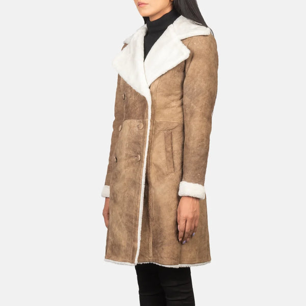 City Scape Trench leather Coats