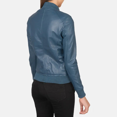 Naya Leather Bomber Jacket for Women | Order Now