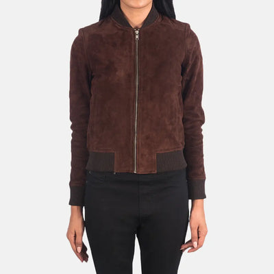 Naya Leather Bomber Jacket for Women | Order Now