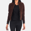 Naya Leather Bomber Jacket for Women | Order Now