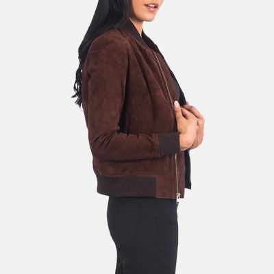 Naya Leather Bomber Jacket for Women | Order Now