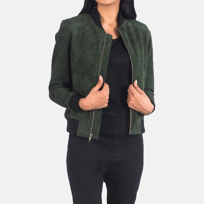 Naya Leather Bomber Jacket for Women | Order Now