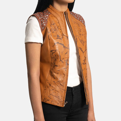 Nightshade Leather Vests for Women