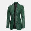 Nola Stellar Womens Leather Blazer