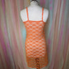 Orange Verovica One-Piece Sultry Soft Net Nighty