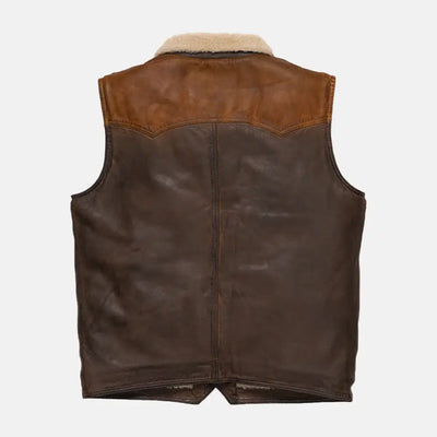 Phantom Feather Raiment Leather Vest Mens