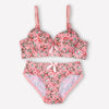 Pink Floral Padded Set