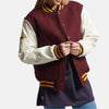 Pulse Point Leather Bomber Jacket for Women