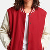 Pulse Point Leather Bomber Jacket for Women