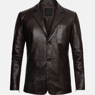 Rebirth Phoenix Leather Blazer Jacket