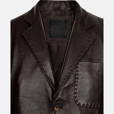 Rebirth Phoenix Leather Blazer Jacket