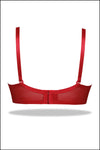 Red Mesh Bra with Strethable Panty Set