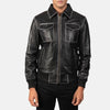 Rhythm Leather Jacket  Leather Bomber Jacket