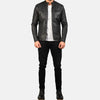 Rhythm Leather Jacket  Leather Bomber Jacket