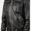 Rhythm Leather Jacket  Leather Bomber Jacket