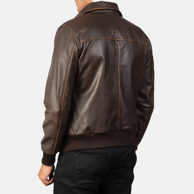 Rhythm Leather JacketLeather Bomber Jacket