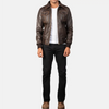 Rhythm Leather Jacket  Leather Bomber Jacket