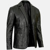 Rustic Mens Leather Blazer