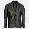 Rustic Mens Leather Blazer