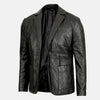 Rustic Mens Leather Blazer