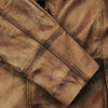 Sentinal Brown Leather Trench Coat men