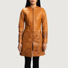 Sojourner Female Leather Coat | Leather Trench Coats