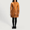 Sojourner Female Leather Coat | Leather Trench Coats