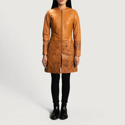 Sojourner Female Leather Coat | Leather Trench Coats