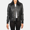 Squad Leather Bomber Jacket for Women