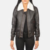 Squad Leather Bomber Jacket for Women