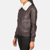 Squad Leather Bomber Jacket for Women