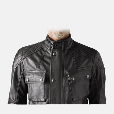 Steel Heart Leather Biker JacketMen's Biker Jacket