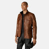 Steel Heart Leather Biker Jacket  Men's Biker Jacket