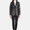 Svelte Sleek Leather Blazer Outfit