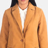 Svelte Sleek Leather Blazer Outfit