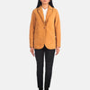 Svelte Sleek Leather Blazer Outfit