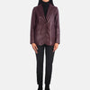 Svelte Sleek Leather Blazer Outfit