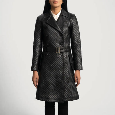 Timberline Womens Leather Coat | Womens Black Leather Coat