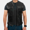 Torque Titan Leather Motorcycle Vest