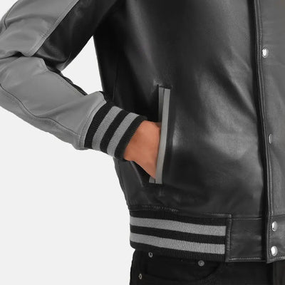 Scout Leather JacketLeather Bomber Jacket