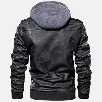 Untamed Trails Removable Hooded Leather Jacket