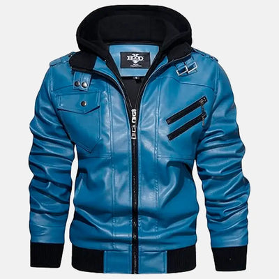 Untamed Trails Removable Hooded Leather Jacket