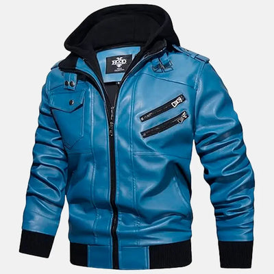 Untamed Trails Removable Hooded Leather Jacket