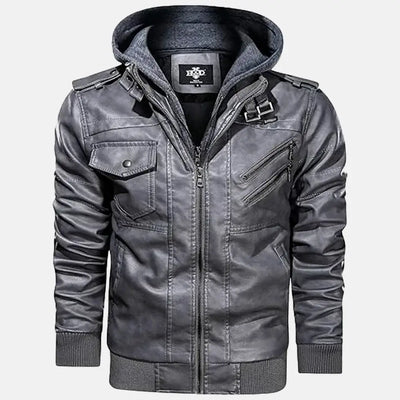 Untamed Trails Removable Hooded Leather Jacket